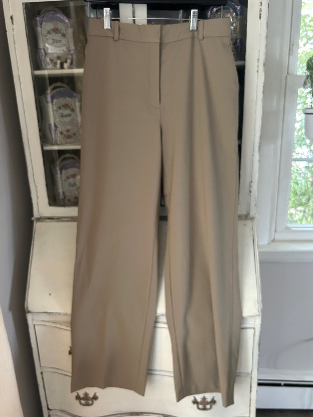 Agency Beige Wide-Leg Women's Trousers by Aritzia